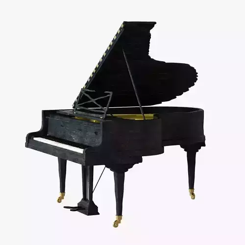 Piano Smoke Pleyel by Maarten Baas 3D model