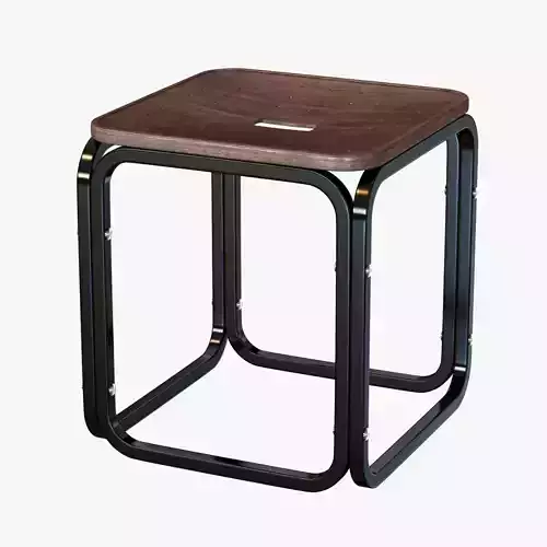otto wagner stool 3D model