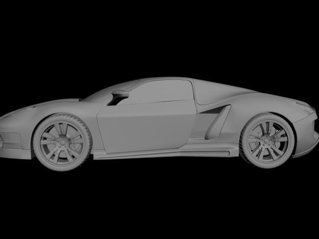 Concept Custom SuperSport Car 3 3D model_4