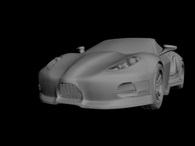 Concept Custom SuperSport Car 3 3D model_3