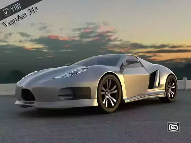 Concept Custom SuperSport Car 3 3D model