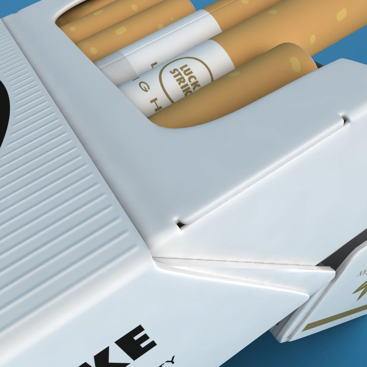 Realistic Cigarettes Pack - RIGGED 3D model_12