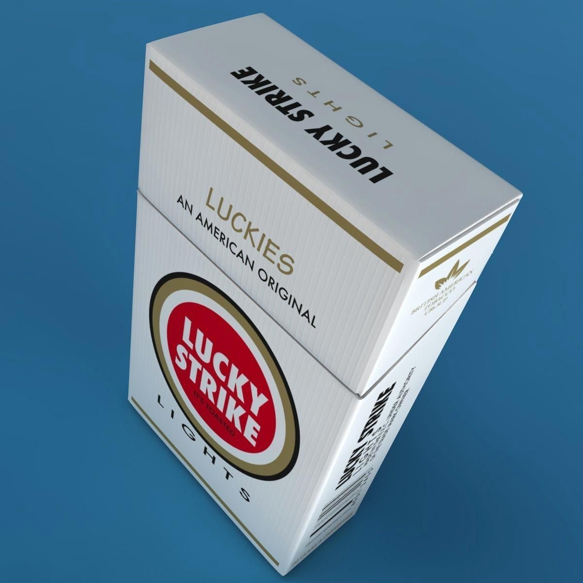 Realistic Cigarettes Pack - RIGGED 3D model_4