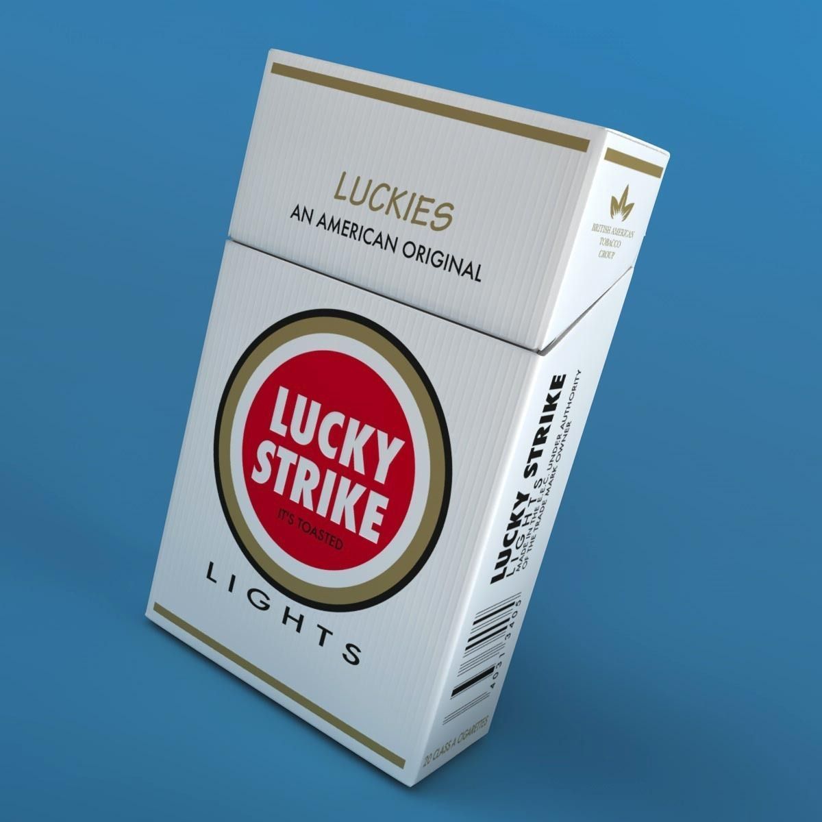 Realistic Cigarettes Pack - RIGGED 3D model_3