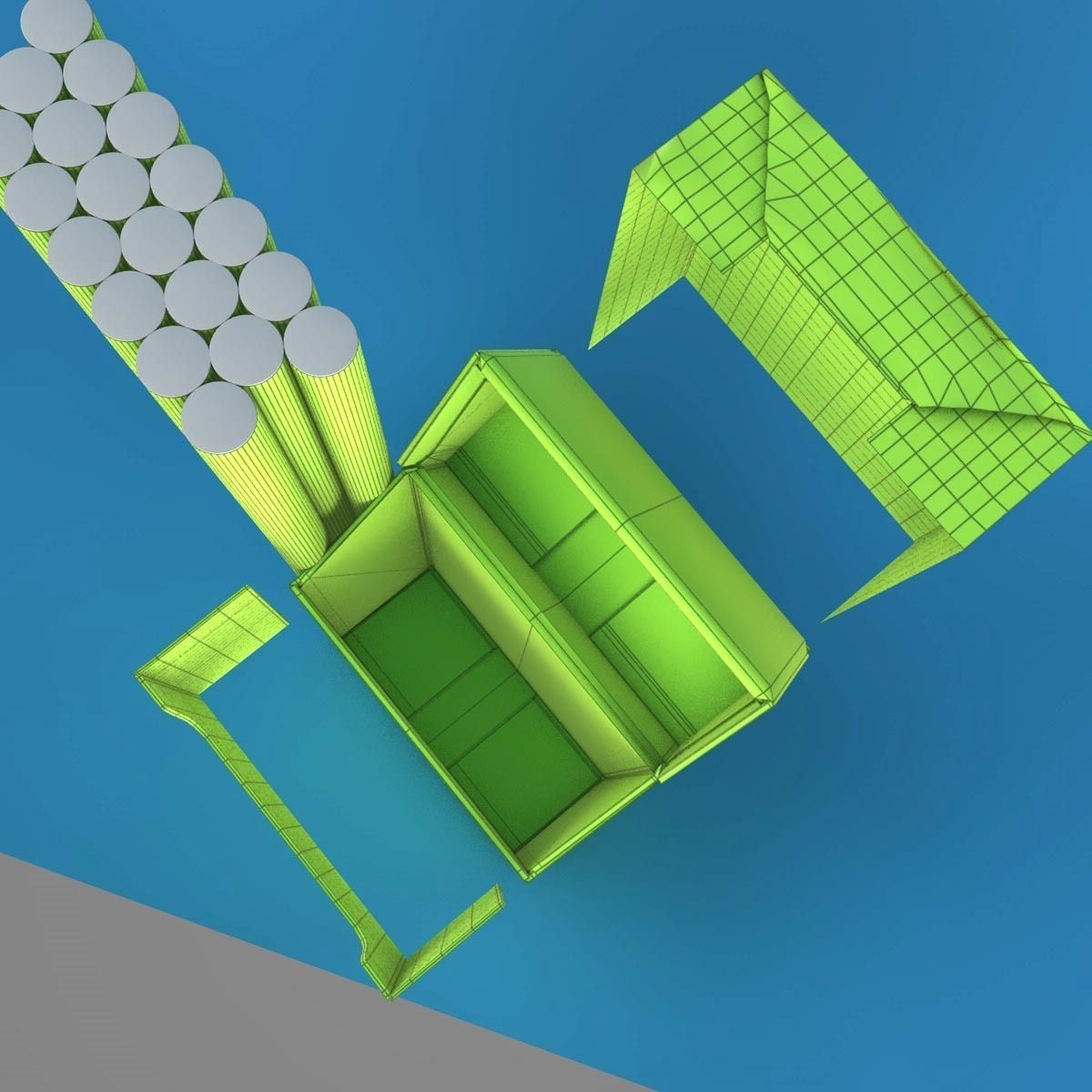 Realistic Cigarettes Pack - RIGGED 3D model_17