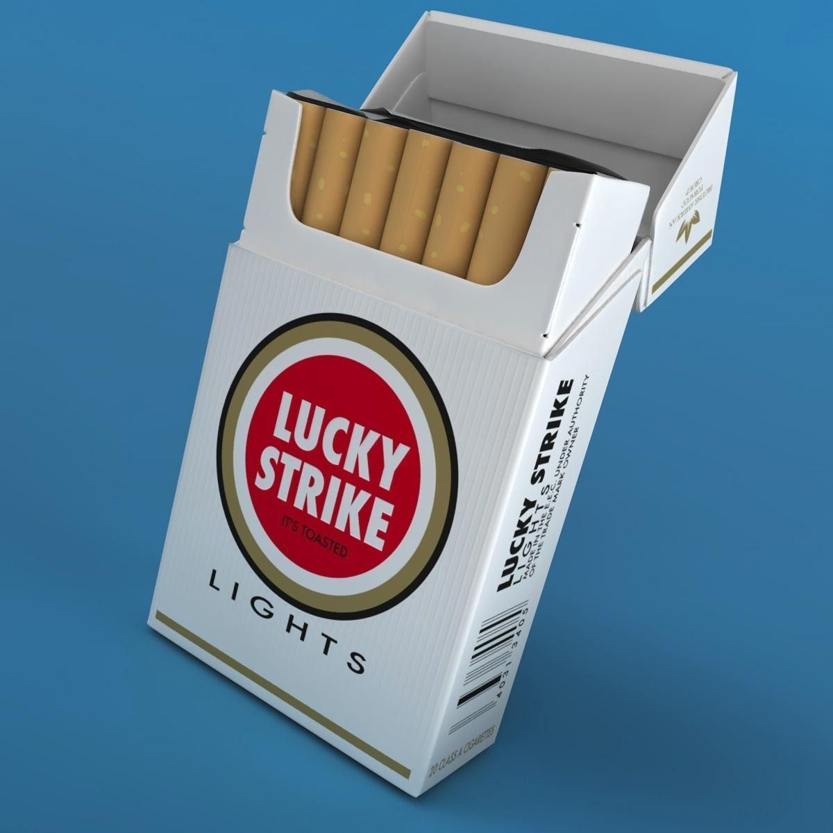 Realistic Cigarettes Pack - RIGGED 3D model_5
