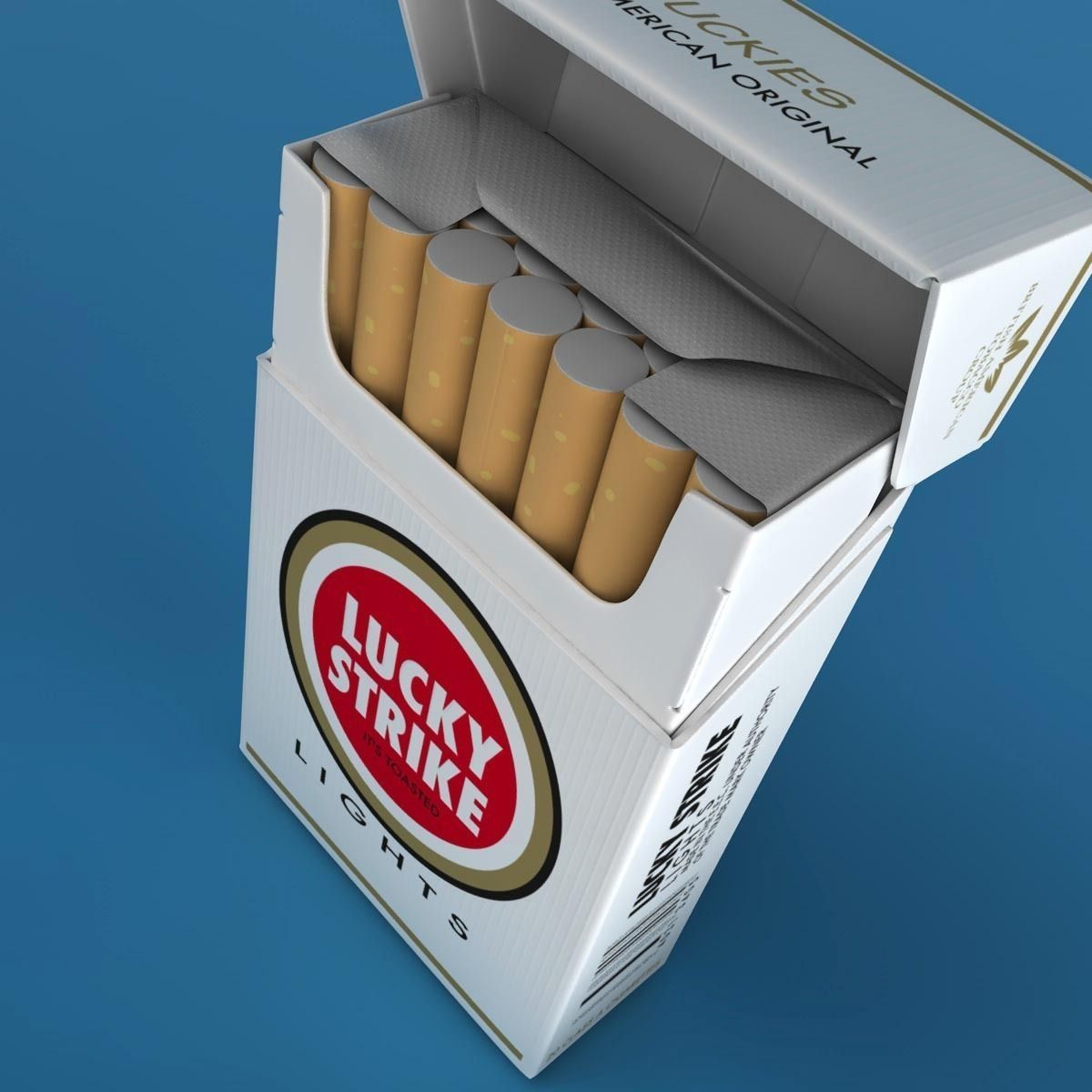 Realistic Cigarettes Pack - RIGGED 3D model_6