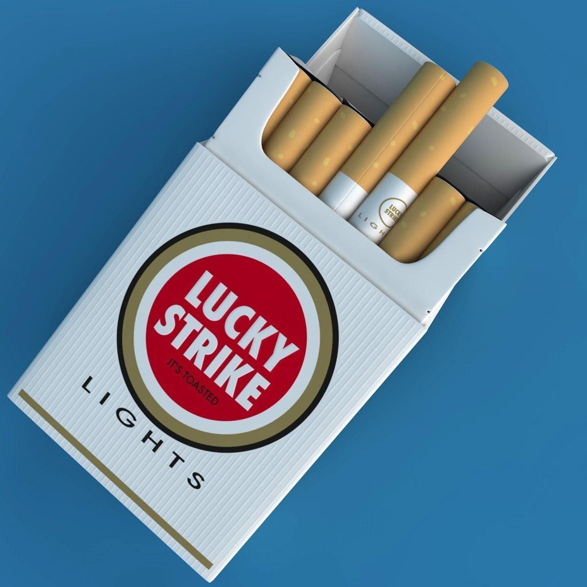 Realistic Cigarettes Pack - RIGGED 3D model_13