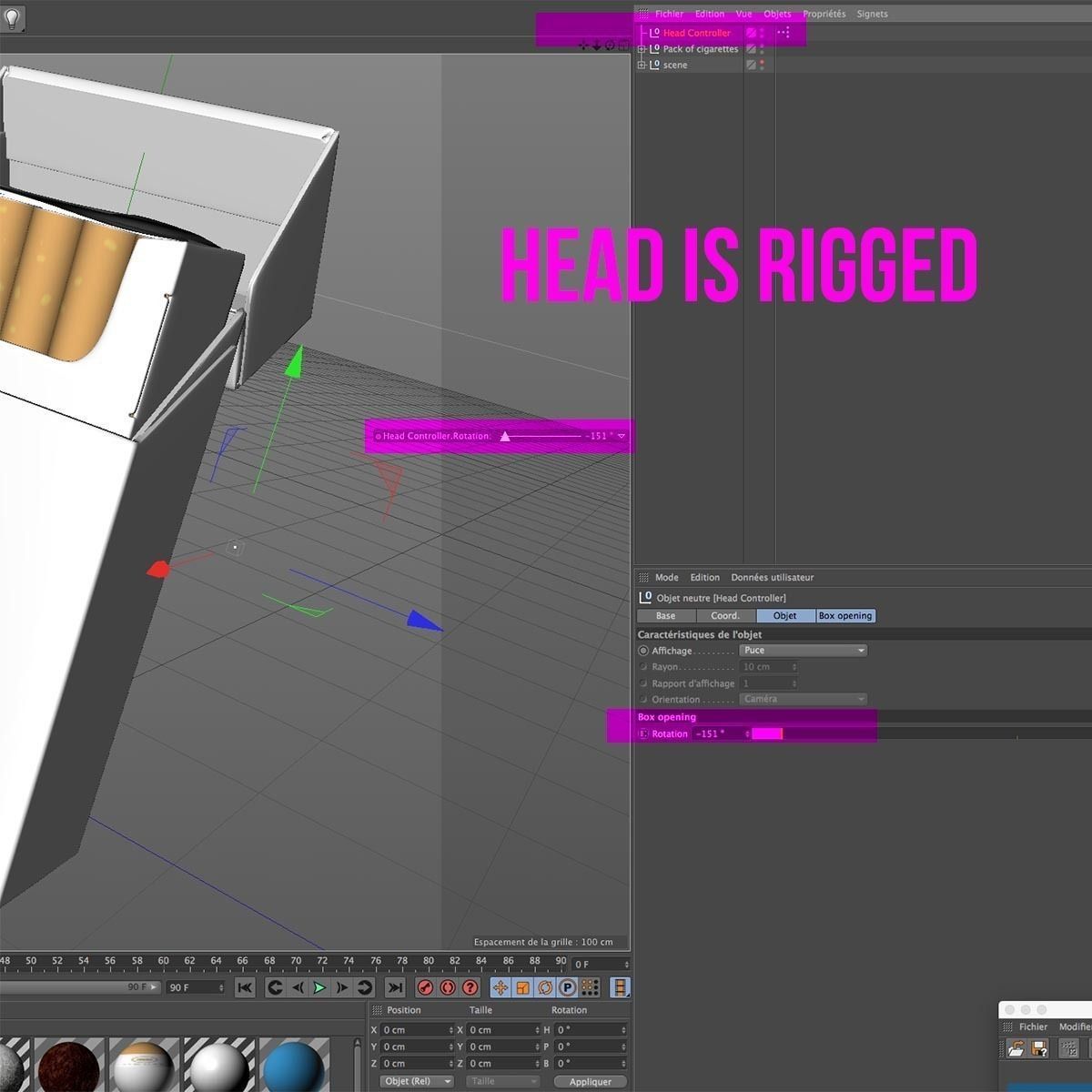 Realistic Cigarettes Pack - RIGGED 3D model_21