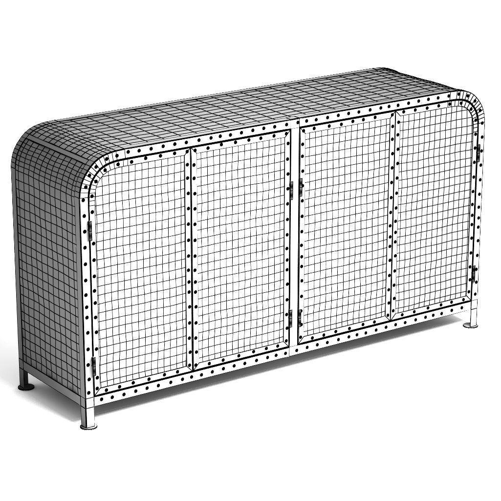 Ronald TV cabinet 3D model_2