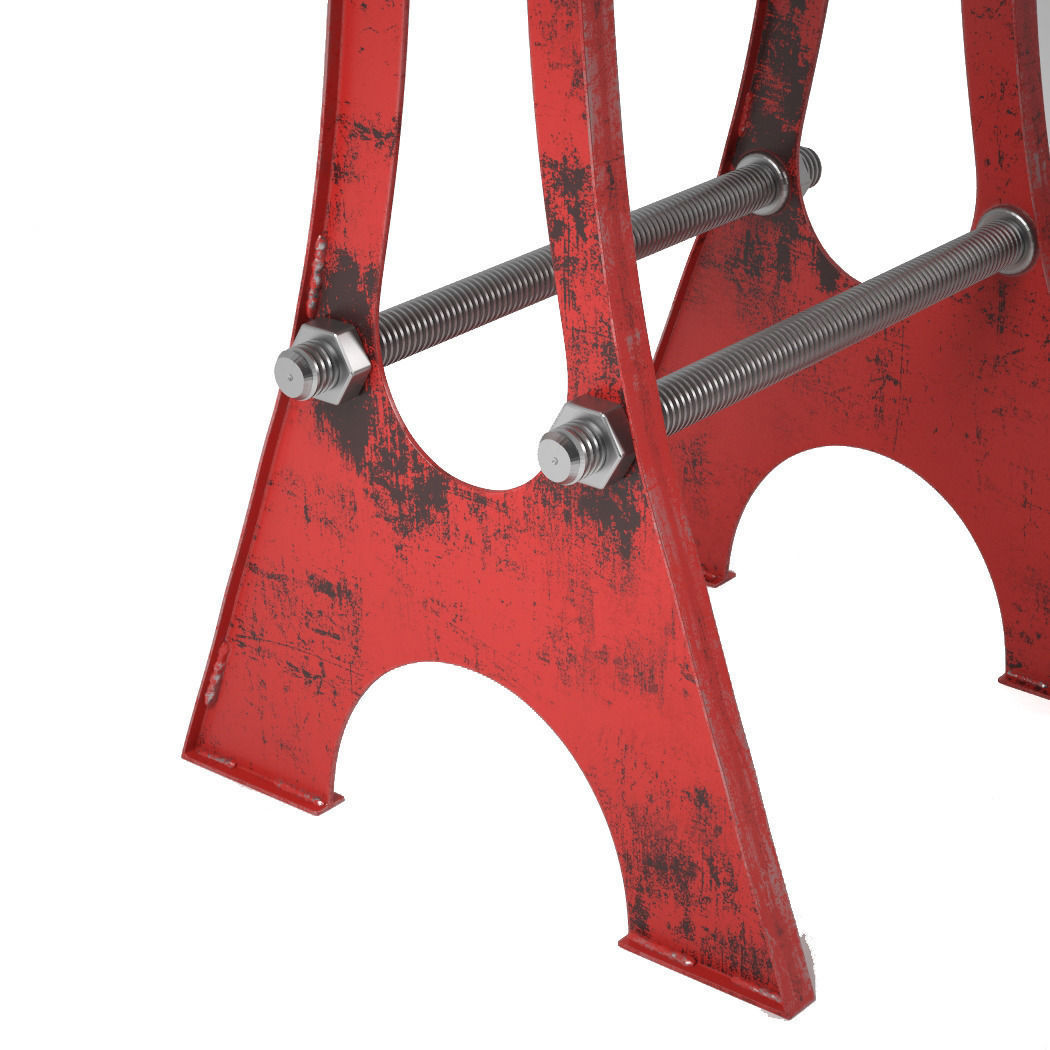 A Frame Bar Stool 3D model_1