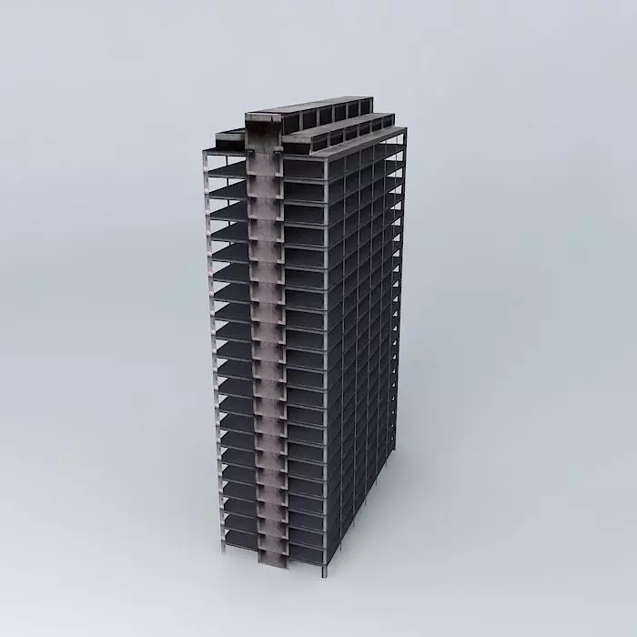 Unfinished Building Police Headquarters 3D model