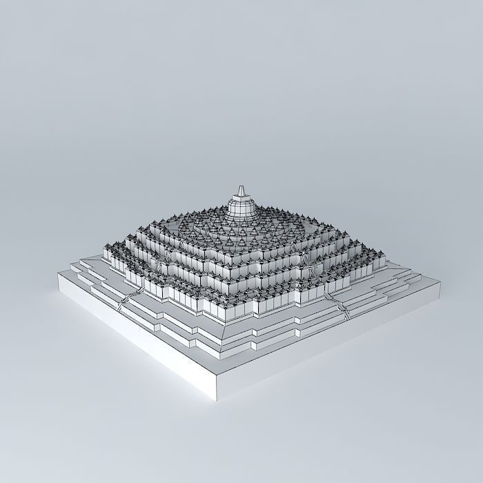 Borobudur Temple 3D model_3