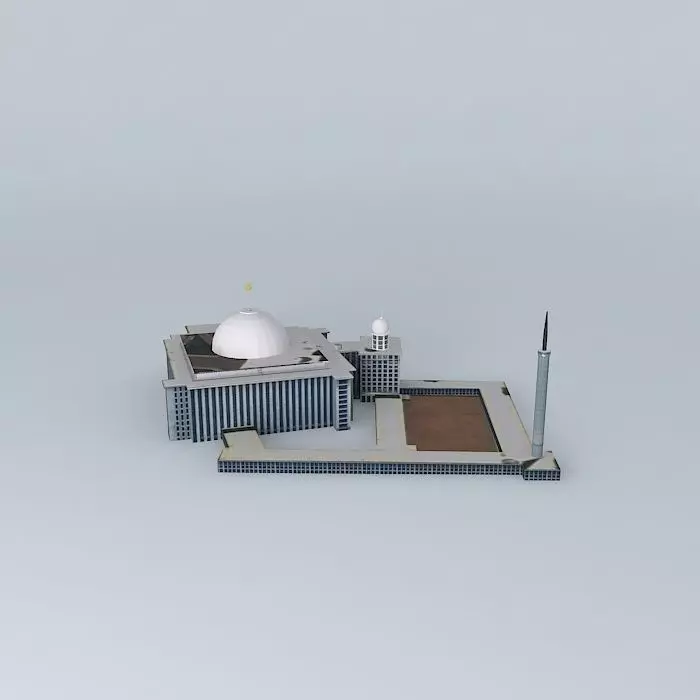 Istiqlal Mosque 3D model_0