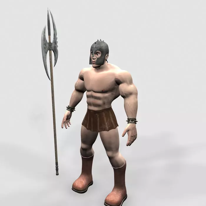Gladiator greek warrior 3D model