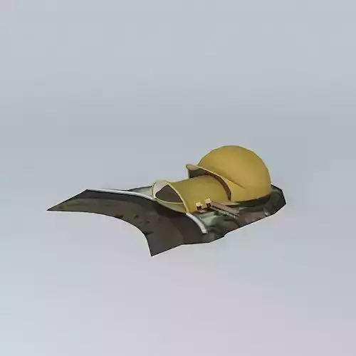 Golden snail 3D model