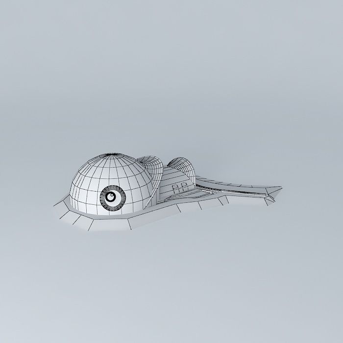 Golden snail 3D model_4