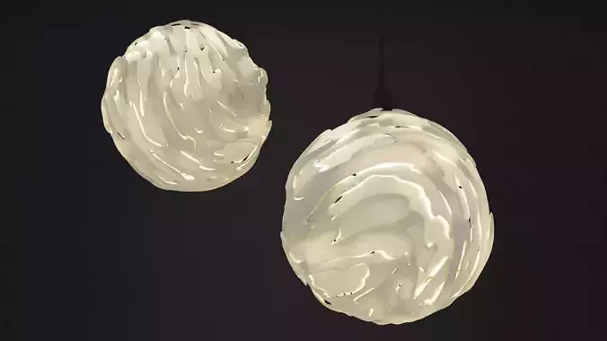 Flo Hanging Light Shade Small 3D print model