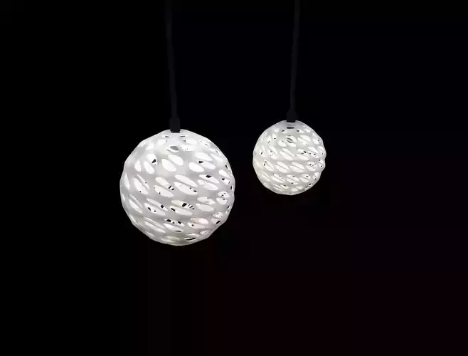Moby Hanging Light Shade Big 3D print model