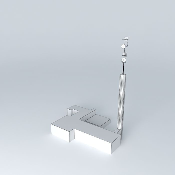 Telephontoren building Free 3D model_4