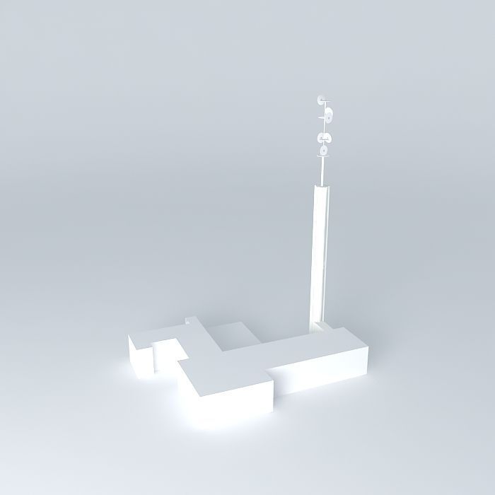 Telephontoren building Free 3D model_2