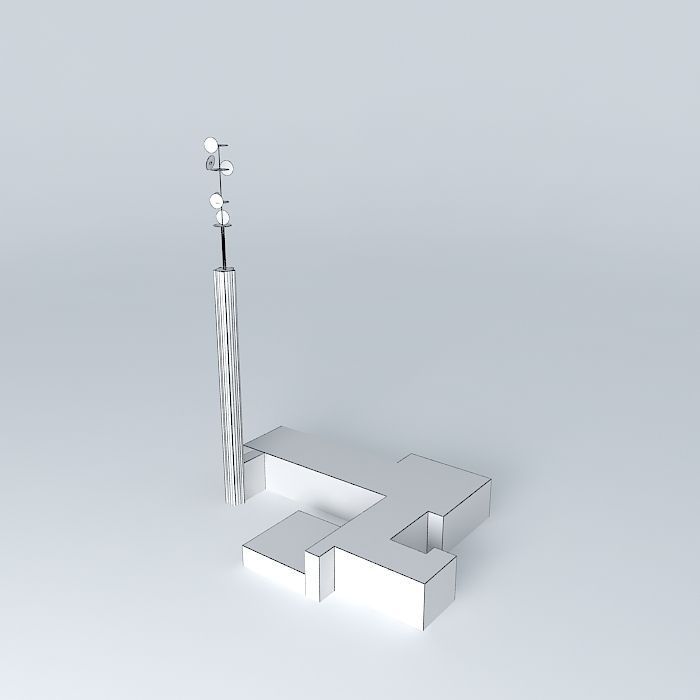 Telephontoren building Free 3D model_3