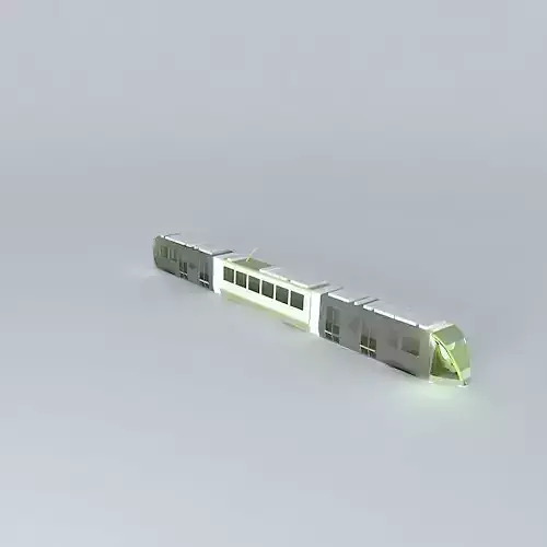 Tram metro train Free 3D model