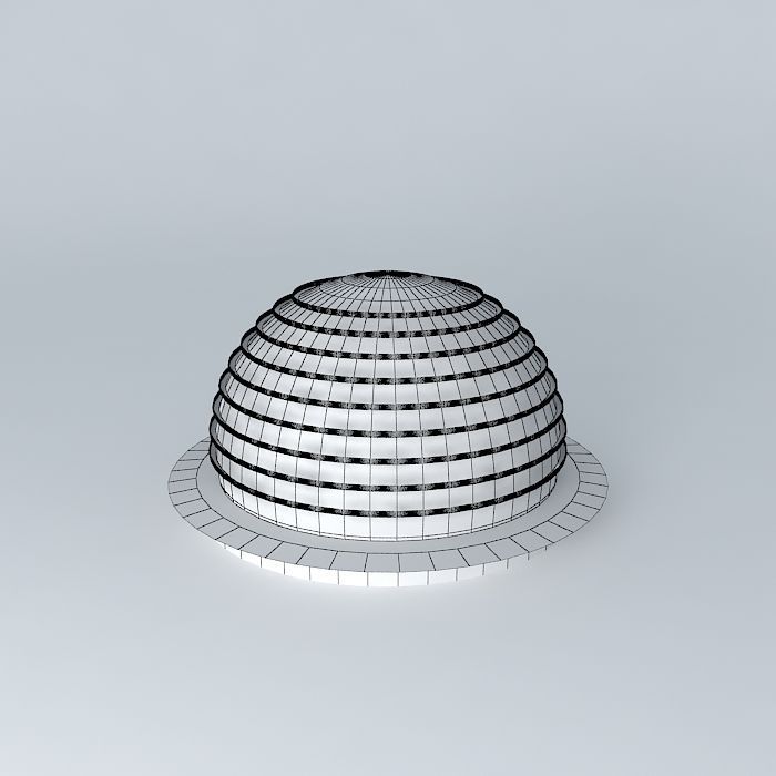 Bolwoning igloo dome Free 3D model_4