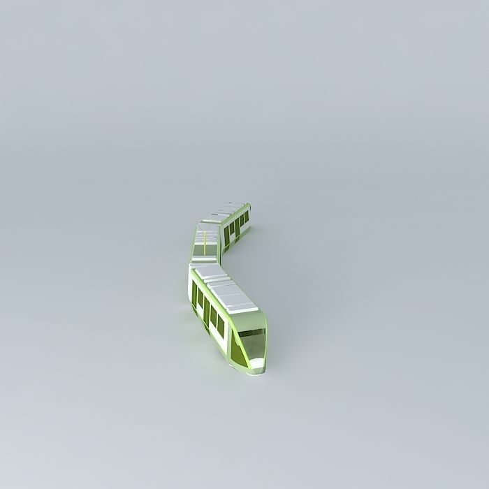 Tram 30 free 3D model | CGTrader