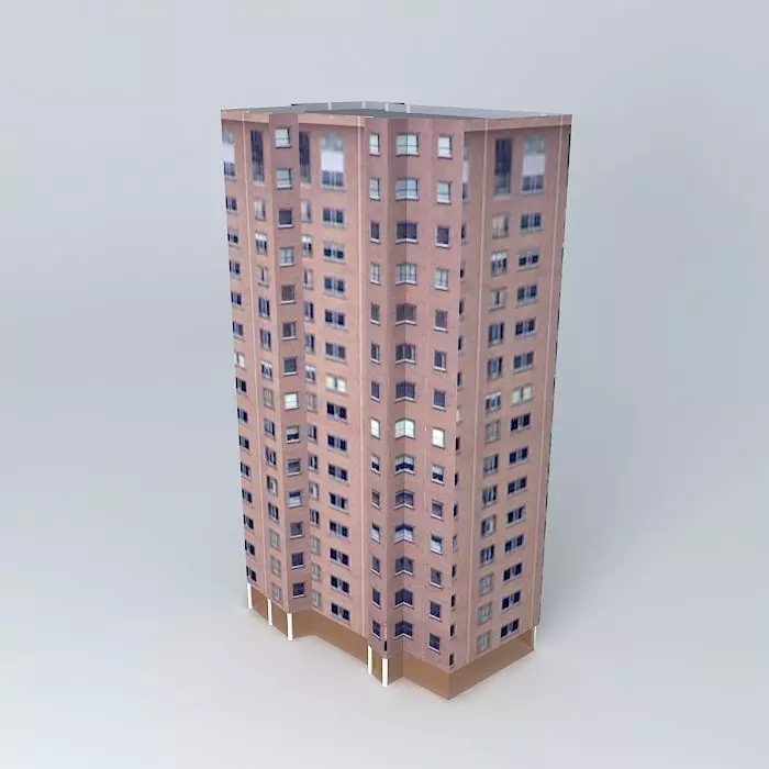 Campertoren tall building Free 3D model_0