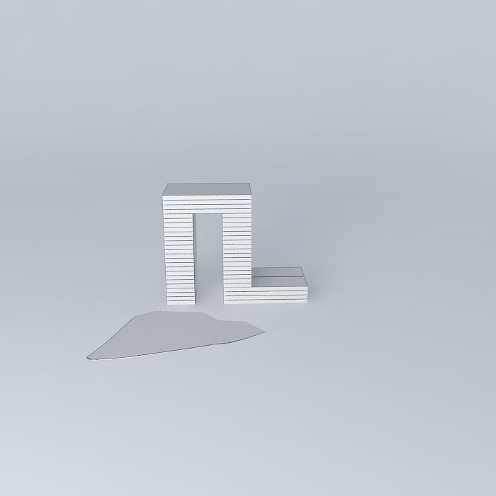 On the waterfront, Water Tower Button, Free 3D model_3