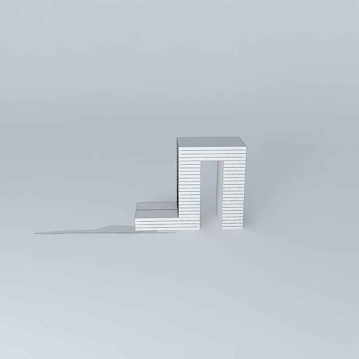 On the waterfront, Water Tower Button, Free 3D model_4