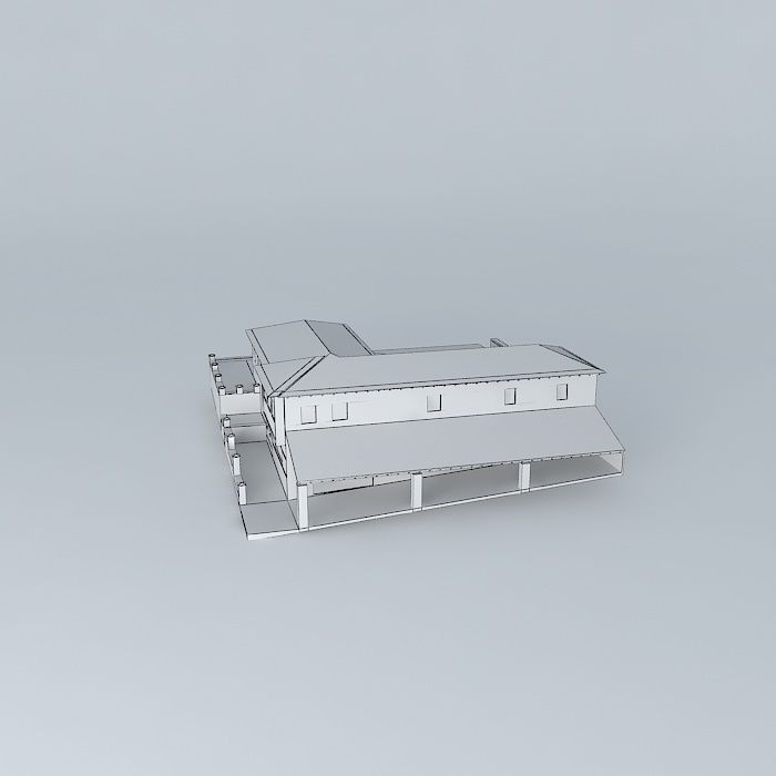 Winery house 3D model_3