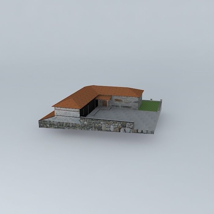 Winery house 3D model_2
