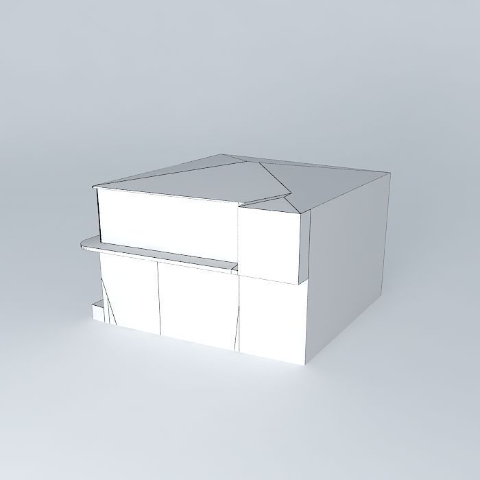 Center square9 building7 Free 3D model_4