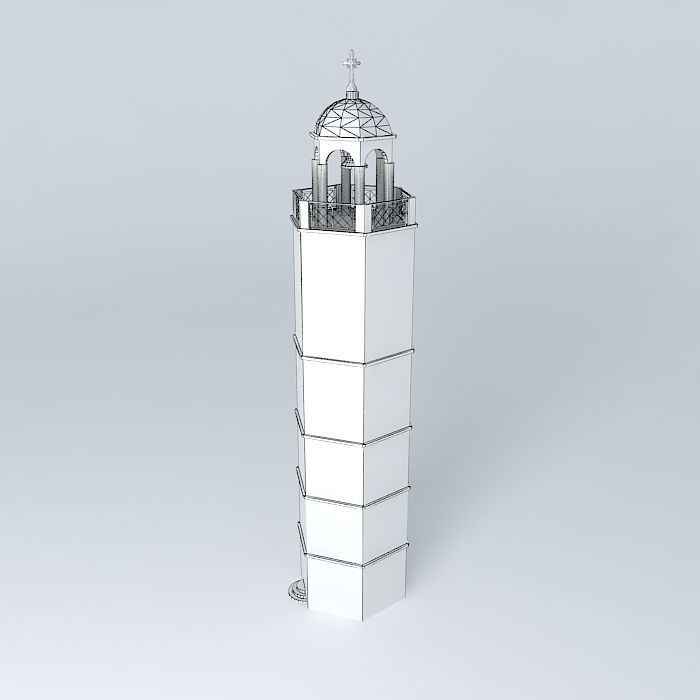 Bell Tower 3D model_3
