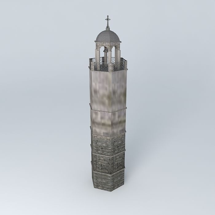 Bell Tower 3D model_2