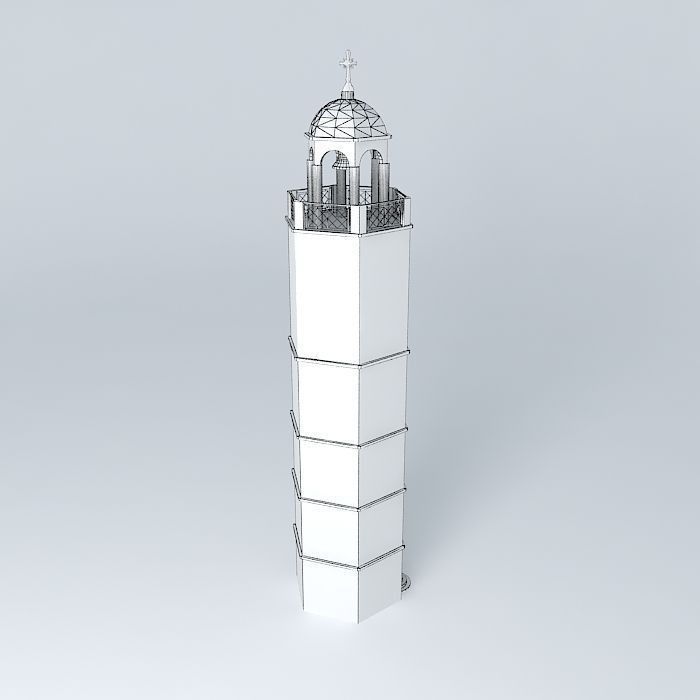 Bell Tower 3D model_4