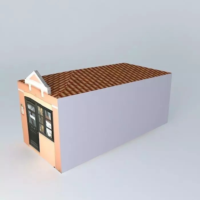 Center square5 building2 Free 3D model_0