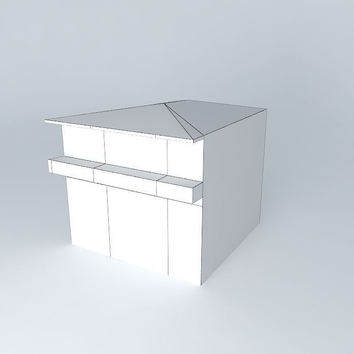 Center square8 building5 Free 3D model_4