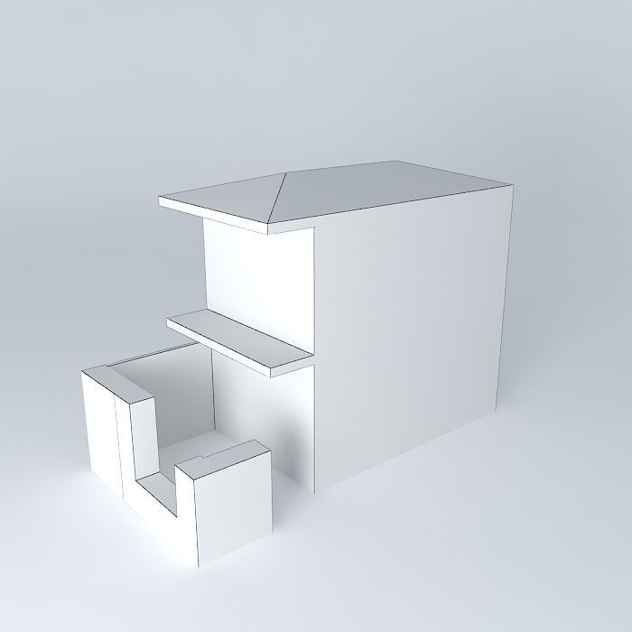 Center square4 building3 Free 3D model_3