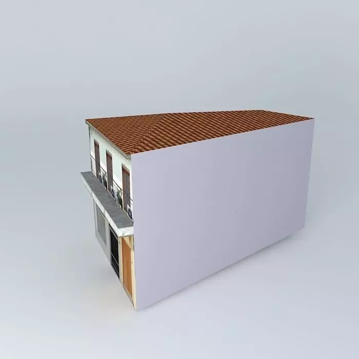 Center square5 building3 Free 3D model_0