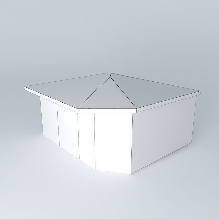 Center square5 building1 Free 3D model_3