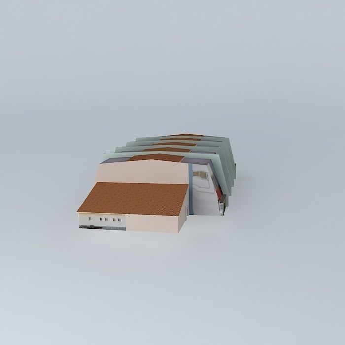 Basketball center 3D model_2