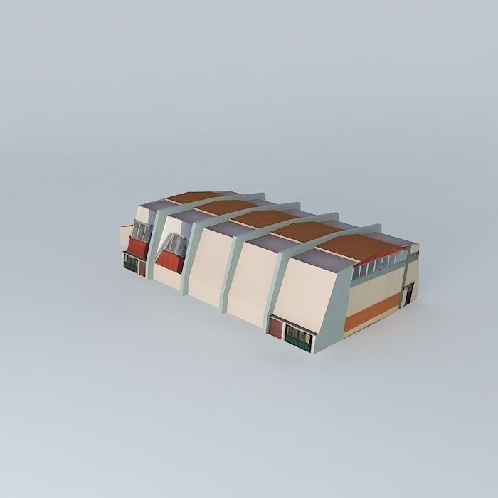 Basketball center 3D model_1