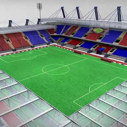 Soccer football stadium high detail