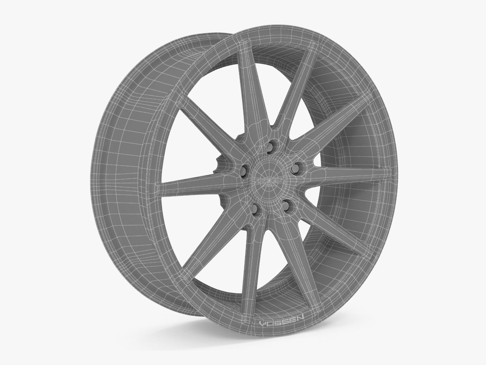 Rim Vossen VFS1 Chrome 3D model_8