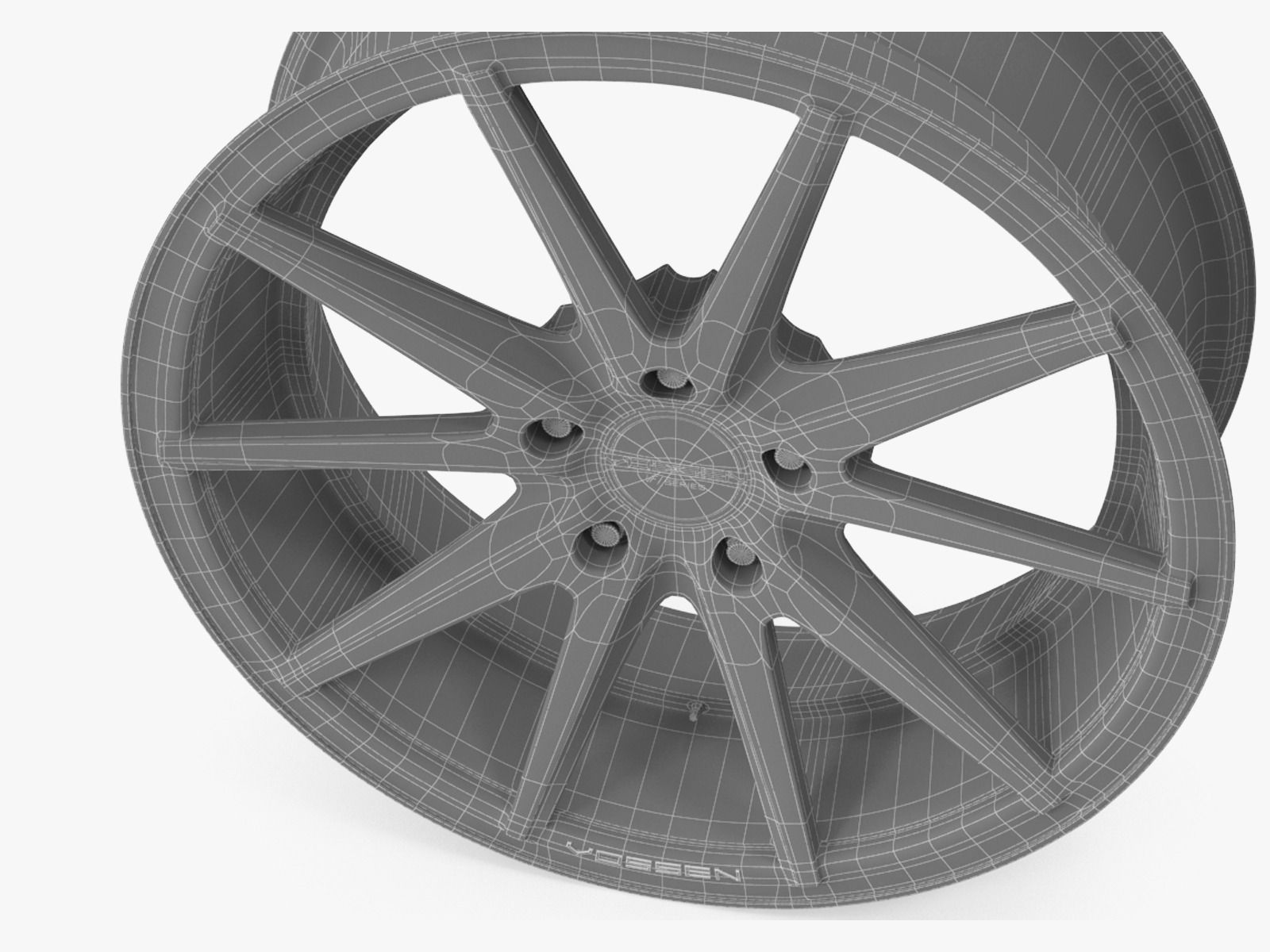 Rim Vossen VFS1 Chrome 3D model_9