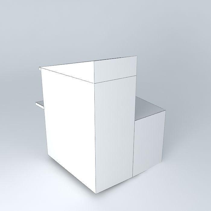 Center square6 building2 Free 3D model_4