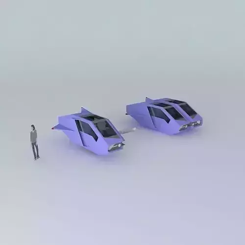 Futuristic hovercraft